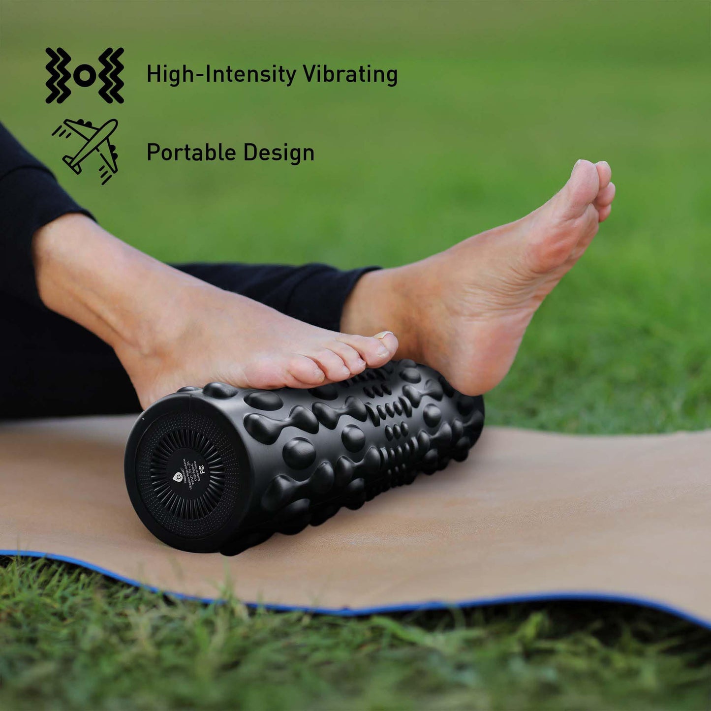 Pursonic Total Body Recovery Bundle – Vibrating Foam Roller + Shiatsu Heating Neck & Back Massager